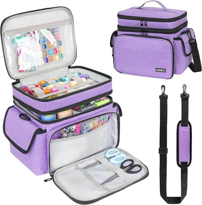 LEFOR·Z Sewing Supplies Organizer Storage Bag, Sewing Box | Double-Layer Sewing by LEFOR%C2%B7Z