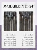LUVME Balayage Clip in Hair Extensions, 135g 16 Inch Highlight Color Human Hair Extensions Thick Real Human Hair Clip on Double Weft Remy Hair