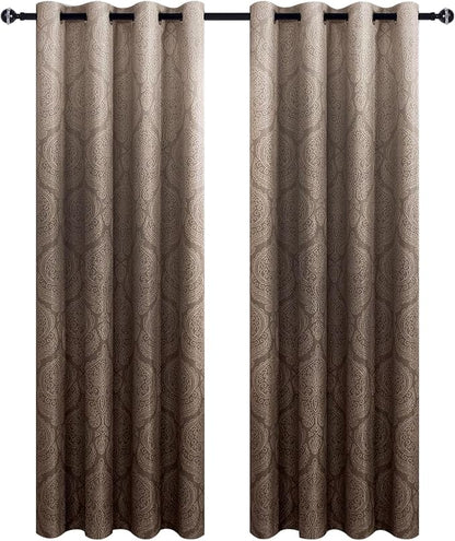 DWCN Ombre Blackout Curtains for Bedroom - Image 9