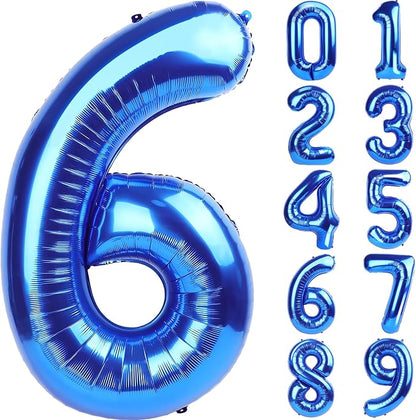 Number Balloons Navy Blue Balloons by United-UnicornsParty