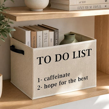 Inspirational Office Decor Storage Basket - Image 3