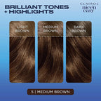 Clairol Nice'n Easy Permanent Hair Dye, 5 Medium Brown Hair Color, Pack of 3