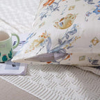 SLPBABY Silk Pillowcase for Hair and Skin with Hidden Zipper Print (Queen, Pattern 23)