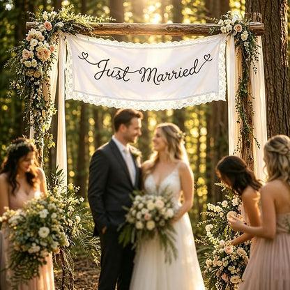 Just Married Wedding Banner - Image 5