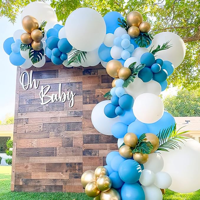 PartyWoo Light Blue Balloons 50pcs Baby Pastel Sky Aqua Blue Color | 12 Inch - Image 9