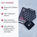 The Man Silicone Scalp Scrubber & Hook - Head Massager & Hair Brush for Men - Scalp Scrubber Exfoliator for Washing Hair - Reduces Dandruff & Stimulates Hair Growth - Men Shower Hair Brush (1 Set)