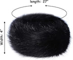 sy soul young Faux Fur Headband with Elastic for Women's Winter Earwarmer Earmuff