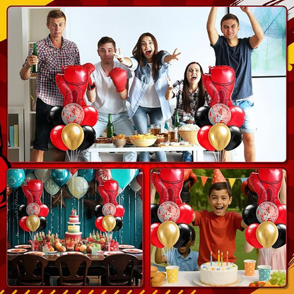 Seematn 2 Set Boxing Balloon Stand Kits Boxing Balloons Sticks Holder - Image 7