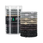 EVITA PERONI Hair Ties 12 Pcs Set, High Elastic Ponytail Holders, Hair Ties No Damage, Elastic Ties for Thick Hair Women Men, Gifts for Mother Sister Girlfriend (Stone Taupe)