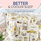 Blissy Silk Pillowcase - 100% Pure Mulberry Silk - 22 Momme 6A High-Grade Fibers - Silk Pillow Cover for Hair & Skin - Regular, Queen & King (Nicole Miller - NY to Paris, Standard)