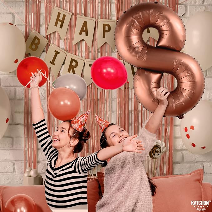KatchOn, Coffee Brown 8 Balloon Number - Image 6