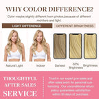 GOO GOO Clip in Hair Extensions Real Human Hair, Remy Human Hair Extensions Clip ins for Women, Natural Human Hair, 20inch 150g 7Pcs, 16/22 Light Blonde Highlighted Golden Blonde