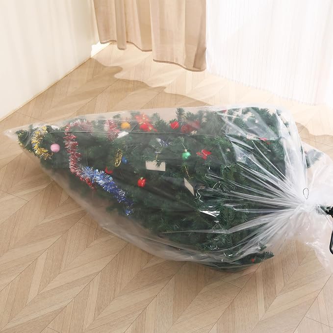 Christmas Tree Disposal Bag, Jumbo Heavy Duty Plastic Xmas Tree Removal Bag - Image 6