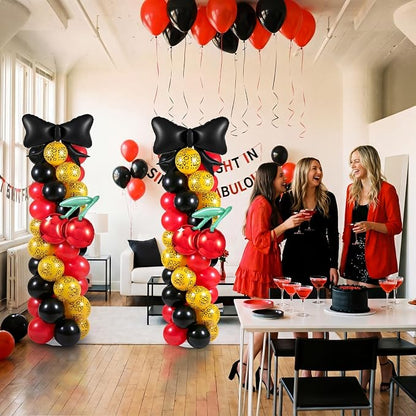 Arrowbash 2 Sets 165 Pcs Cheetah Print Cherry Balloon Column Kit - Image 8