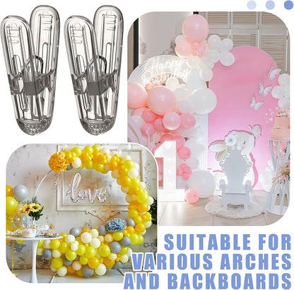 LemonRoad 20 Pack Balloon Arch Clips Plastic Spring Clamps 2.4 Inch Heavy Duty - Image 4