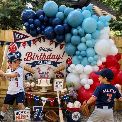 HILAVO Red Blue White Balloons - Image 8