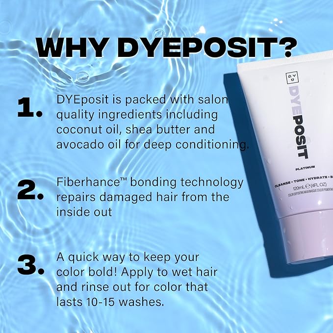 Good Dye Young Color Depositing Mask, DYEposit Color Depositing Conditioner, Toning Treatment, Tone & Enhance Color-Treated Hair - Semi Permanent Hair Dye, Vegan and Cruelty-Free (Chocolate) 4 fl oz
