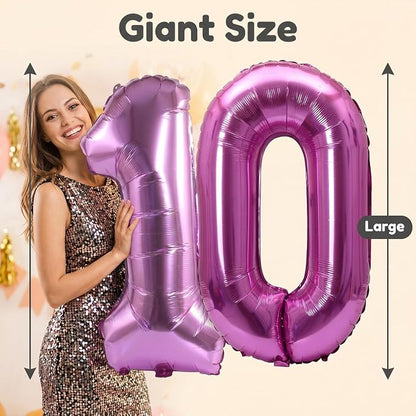 YPSelected 32 Inch Large Foil Helium Number Balloon Birthday Wedding Party 0-9 - Image 4
