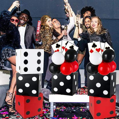 60 Pcs Casino Theme Party Decoration Casino Party Boxes Balloon Poker Cards 11 - Image 7