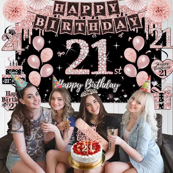 50Pcs 21st Birthday Decorations - Image 7
