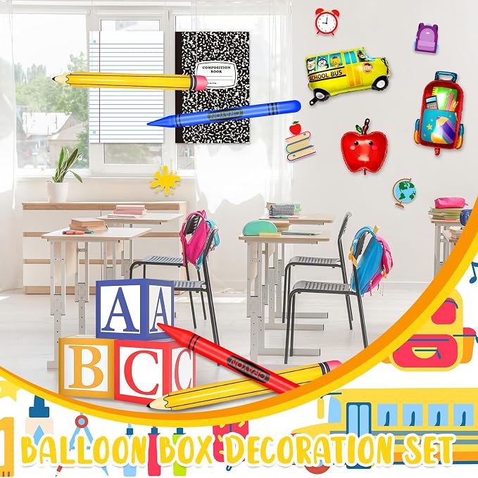 16 Pcs Back to School Party Balloons Sets - Image 7