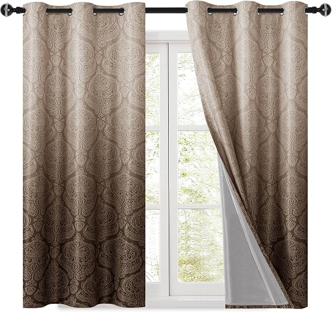 DWCN 100% Blackout Curtains for Bedroom 54 Inch Long - Image 9