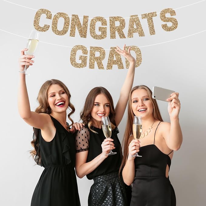 Pre-Strung Congrats Grad Banner - Image 7