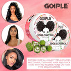 8.8oz Edge Control Wax for Women Strong Hold Non-greasy Edge Control Smoother Edge Wax Styling Gel Edge Control for Black Hair No Flaking, White Residue, Shine and Smooth (Sweet Peach)