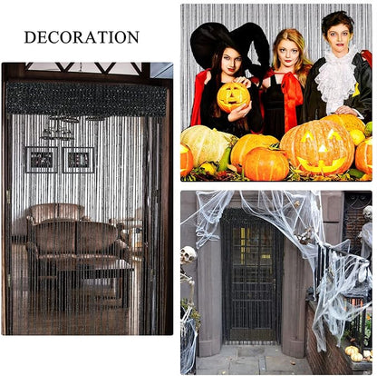 WILLBOND 4 Pcs String Curtains Glitter Fringe Curtains - Image 5