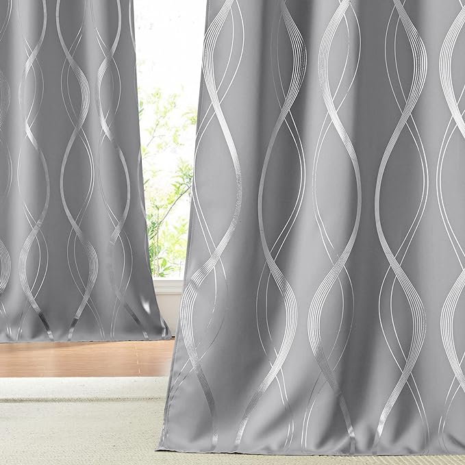 NICETOWN Living Room Curtains 120 inches Long, 2 Panels, Extra Long Blackout by NICETOWN
