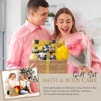 christmas gift bath basket, Bath and Body Gift Basket Orchid & Jasmine Spa Gift Baskets for Women Fragrant Body Lotions, Christmas Gifts for Women, Home Spa Gift Basket, Bath Kit Cosmetic bag Sets