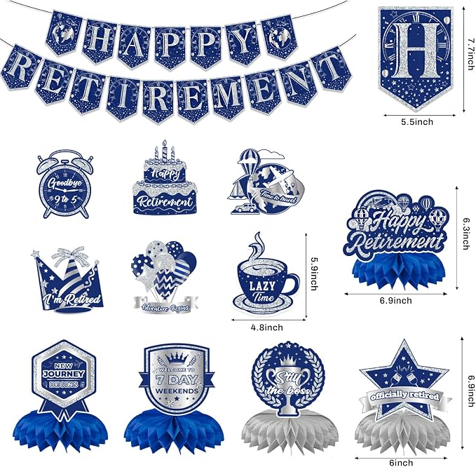 12Pcs Retirement Party Decorations - Image 2