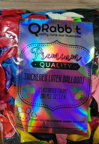QRabbit 150 Pack 12 Inch Balloons - Image 2