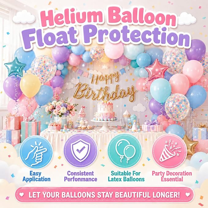 200ml High Float for Balloons, Helium Fluid Extends Float Time | Effective - Image 4