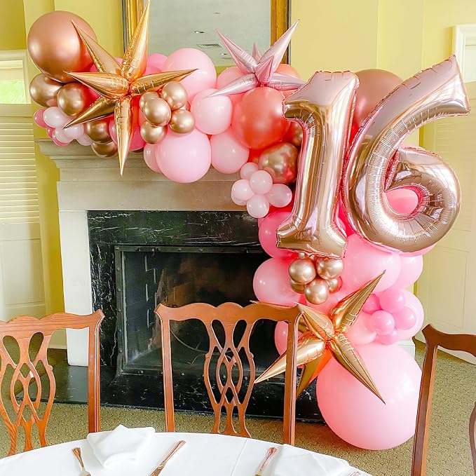 Voircoloria 90pcs Light Pink Balloons Garland Arch Kit, 18 12 10 5 Inch | - Image 6