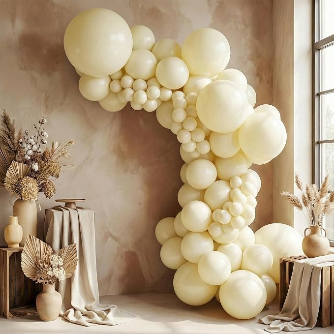 Sempertex Round Pastel Matte Yellow Balloons, 18 Inch, Graduation, Baby Shower - Image 3