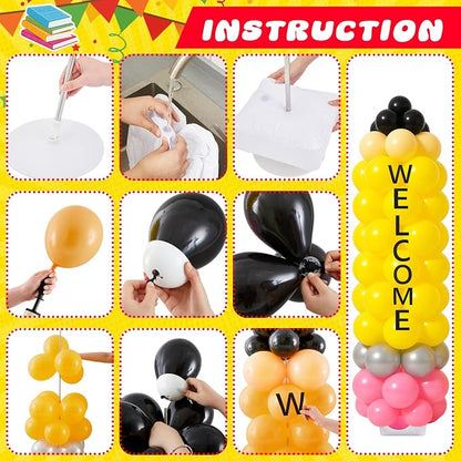Gejoy 2 Sets Back to School Balloon Arch Kit Pencil Shape 6.5 ft Adjustable - Image 6