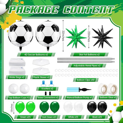 Kasyat 2 Sets Soccer Balloon Column Stand Kit - Image 3