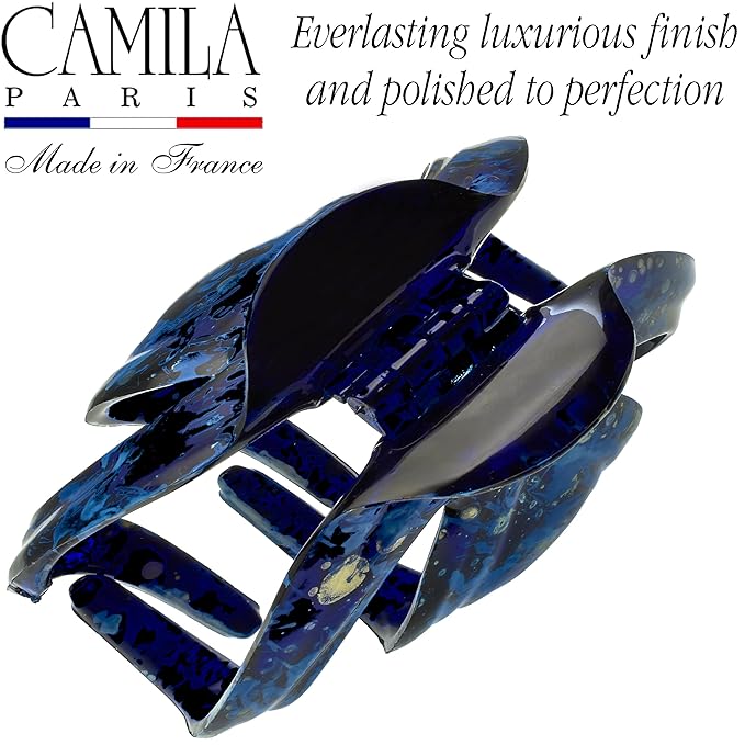 Camila Paris CP3863 French Octopus Hair Clip for Women Thick Hair and Long Curly Wavy Hair, Girls Hair Claw Clips, Styling Claw Clip for Thick Hair, Strong Hold No Slip Grip, Made in France