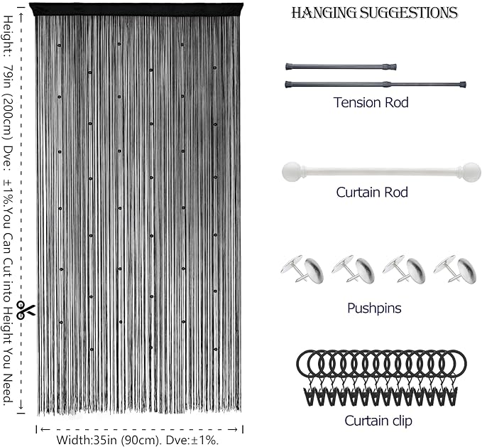 Beaded Curtain Door String Curtains - Image 5