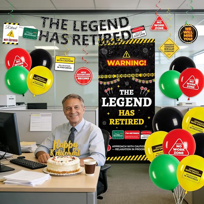 Retirement Party Decorations for Coworker, Office Retirement Party Supplies Kit - Image 4
