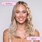 Mermade Hair Deep Hair Waver Tool - Double 1" Barrel Iron for Crimp-Free Beach Waves, Hair Curler for Women, Ionic Ceramic Plates, Reduces Frizz, Suitable for Short, Medium, & Long Hair - Pink