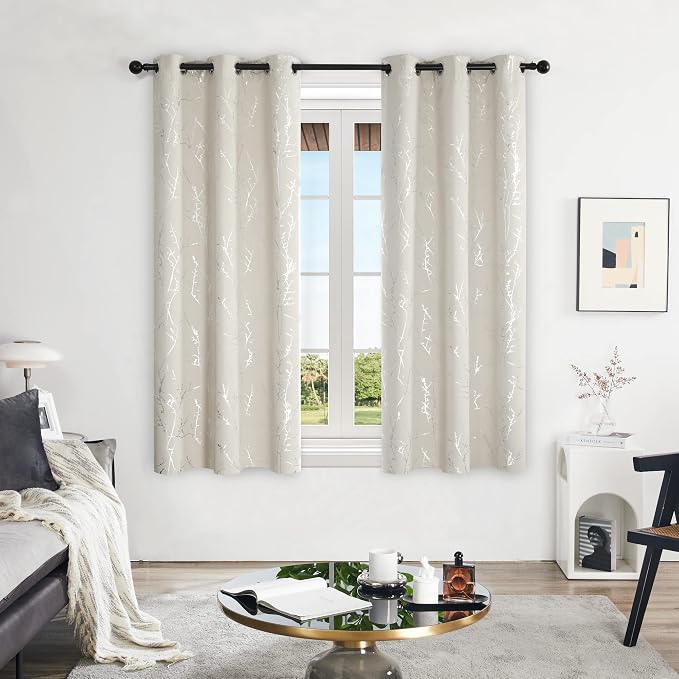 Deconovo Living Room Curtains 54 Inches Long, Thermal Insulated, Room Darkening - Image 2