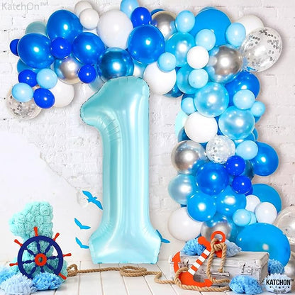 KatchOn Light Blue 1 Balloon Number 40 Inch | Light Blue One Balloon - Image 7