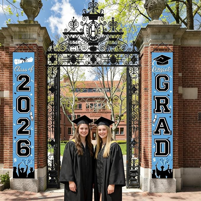 Graduation Banner Class of 2026, Graduation Decorations 2026 Porch Banner - Image 4