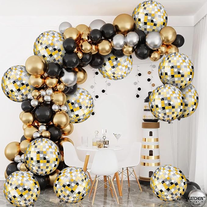 KatchOn Disco Ball Balloons 22 Inch, 360 Degree 4D Sphere Disco Balloon - Image 8