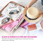 Magnetic Travel Toiletry Bag – Clear TSA-Approved Quart Kit with Magnetic Closure | Leak-Resistant, Durable & Modular Design | Perfect Hygiene Organizer for Travel Essentials (Pebble)