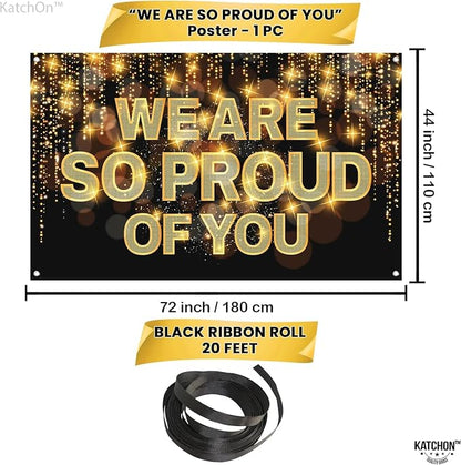 KatchOn We Are So Proud of You Banner 72x44 Inch | Graduation Decorations 2026 - Image 3