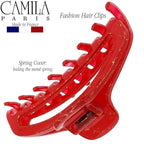 Camila Paris CP3224 French Hair Clip for Women, Small Narrow, Open, Girls Hair Claw Clips Jaw Fashion Durable and Styling Hair Accessories for Women, Strong Hold No Slip Grip, Made in France