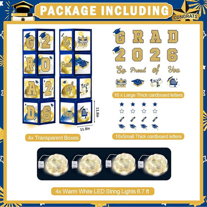 Blue and Gold Graduation Decorations 2026 - Image 4